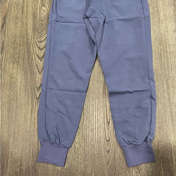 NWT Figs Mari Skinny Jogger Scrub Pants Drawstring Elastic Waistband Blue XS - Picture 8 of 11